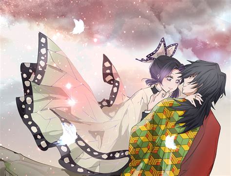 Anime Demon Slayer Kimetsu No Yaiba Giyuu Tomioka Shinobu Kochou The