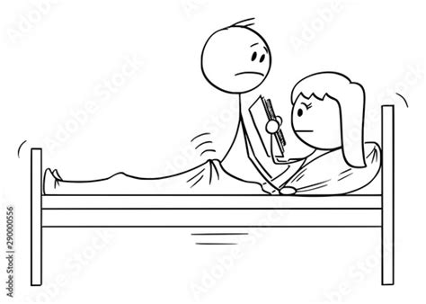 Vector Cartoon Stick Figure Drawing Conceptual Illustration Of Heterosexual Couple Of Man And