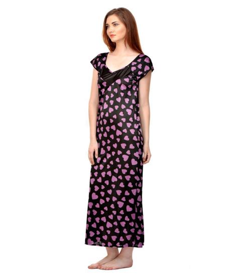 Buy Boosah Poly Satin Nighty And Night Gowns Multi Color Online At Best Prices In India Snapdeal