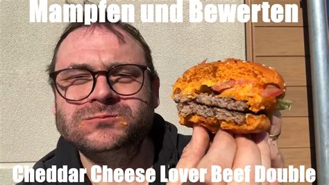 Cheddar Cheese Lover Beef Double Burger King Staubburger Mampfen