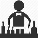Bartender Bar Icon Beer Transparent Silhouette Alcohol
