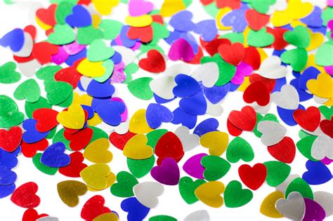 Colorful Heart Confetti Indias Premium Party Store Wanna Party