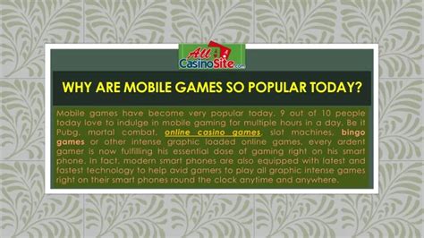 Ppt Why Are Mobile Games So Popular Today Powerpoint Presentation