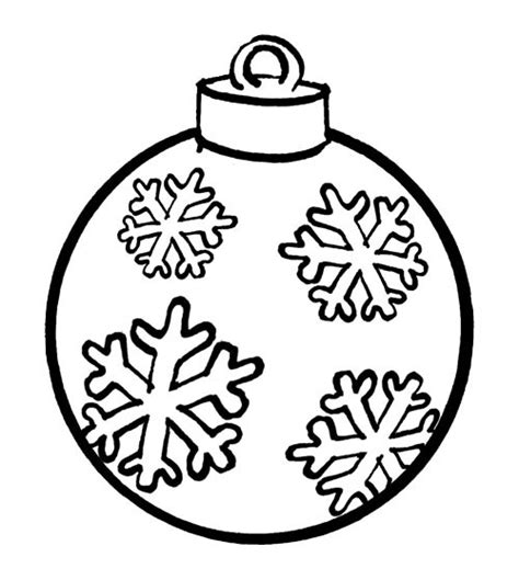 Coloriage Boule de Noel gratuit à imprimer