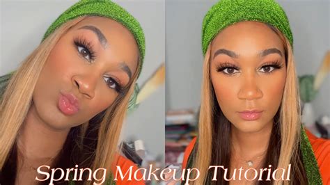 how to achieve a natural spring makeup look simple and easy makeup tutorial for black women in