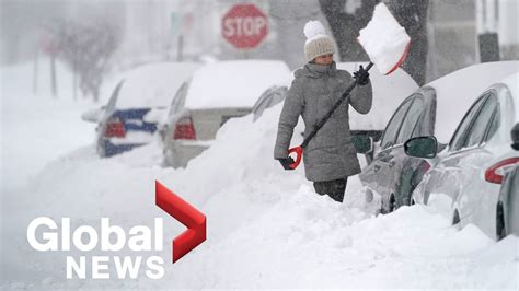 Major Winter Storm Slams Us Northeast With Record Breaking Snowfall