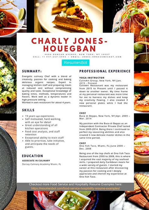 Chef Resume Samples And Templates Pdfdoc 2023 Chef Resumes Bot