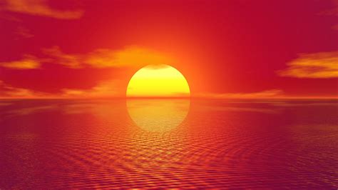 Download Wallpaper 1920x1080 Sunset Horizon Sun