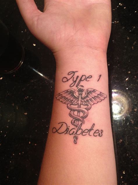 The tattoos are chosen for various reasons, and we found five people with type 1 diabetes who have chosen to let the world know with permanent ink and found out the reason behind the tattoos. Type 1 Diabetes medic alert tattoo. Replaces the need for ...