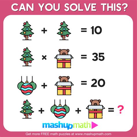 10 Free Christmas Math Activities For Your Kids — Mashup Math