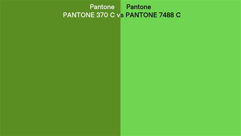Pantone 370 C Vs Pantone 7488 C Side By Side Comparison