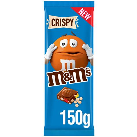 M&M's Crispy Chocolate Bar 150g | Single Chocolate Bars & Bags