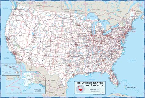 Usa Highway Wall Map By