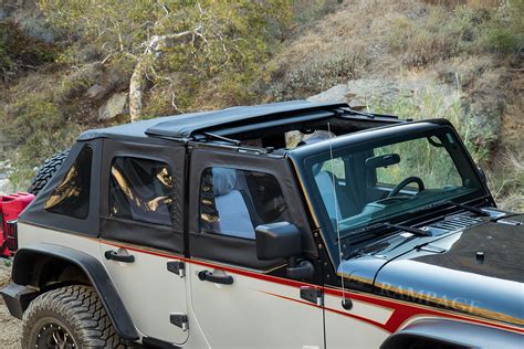 Rampage Products 139835 Trailview Soft Top For 07 18 Jeep Wrangler Jku