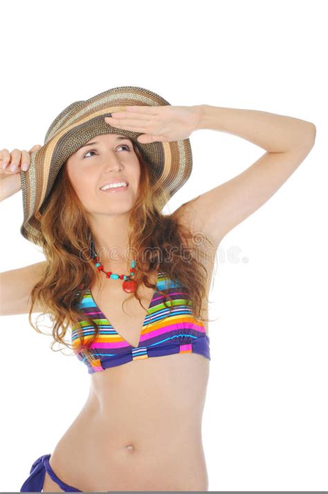 Baumuster In Einem Bikini Stockbild Bild Von Bikini