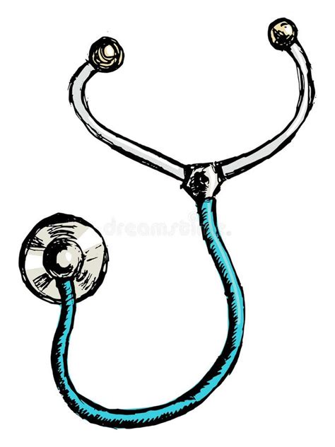 Stethoscope Stock Vector Illustration Of Doodle Hand 32917049