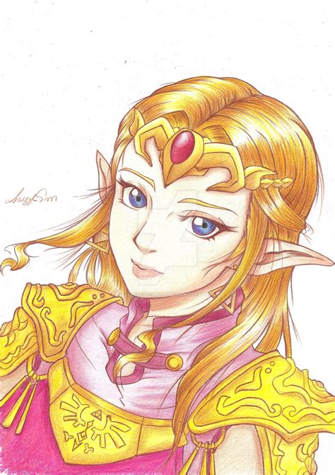 Princess Zelda From Ocarina Of Time Drawing By Layzemichelle On Deviantart