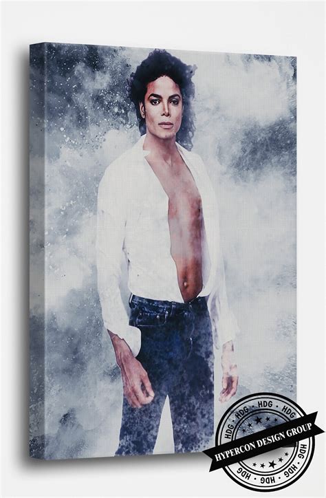 Michael Jackson Art Canvas Mj The Singer And Songwriter Music Etsy