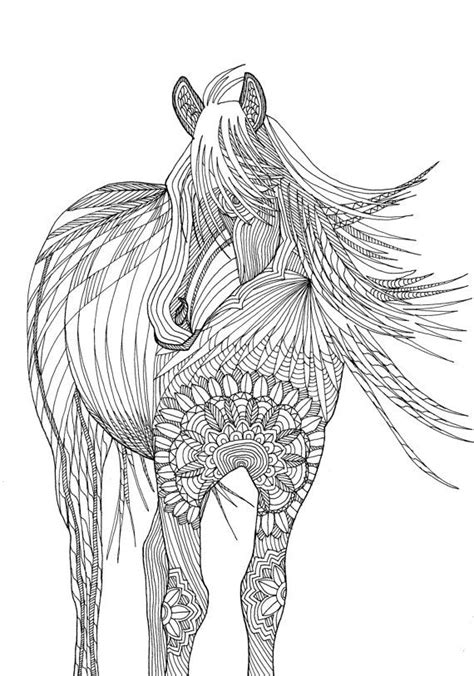Horse : Amazing Animals Colouring Pages by Joenay Inspirations | Adult