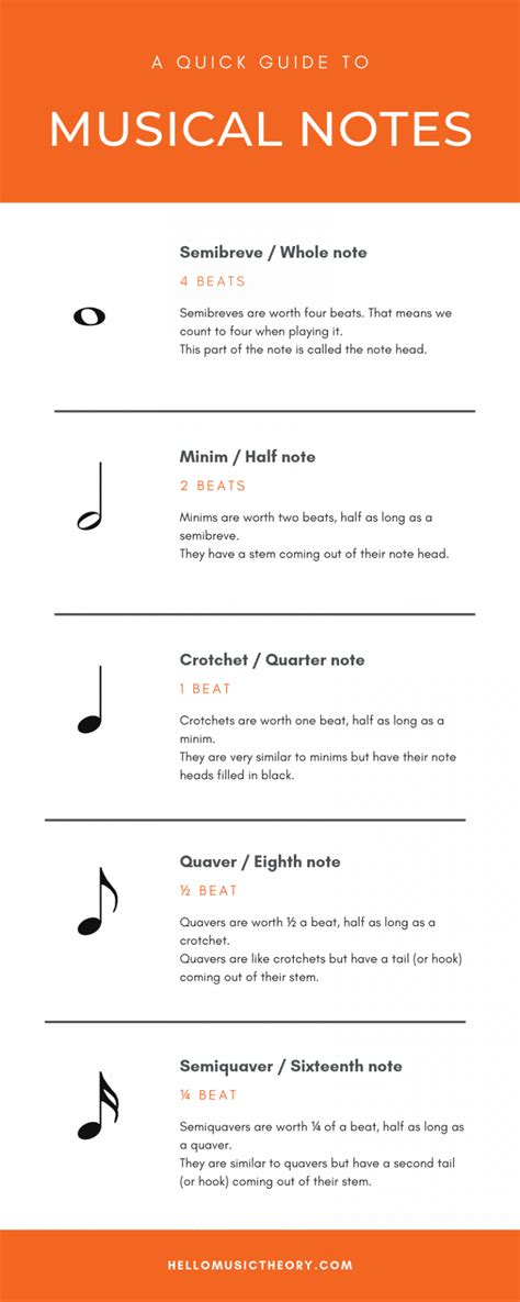 Types Of Musical Notes Hello Music Theory