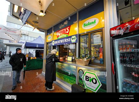 Berlin Germany Wittys A Popular Fast Food Stall Specialising In