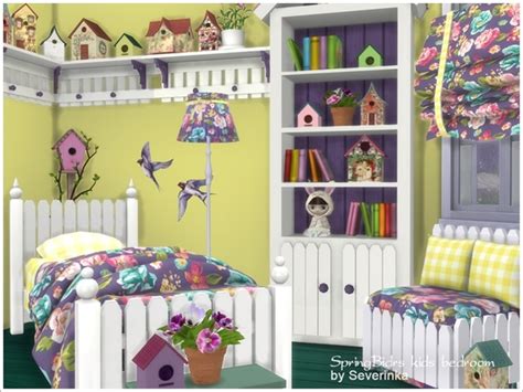 Spring Birds Kids Bedroom By Severinka At Tsr Sims 4 Updates
