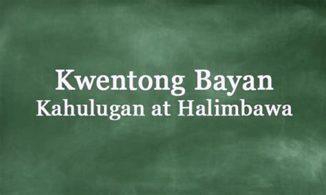 Halimbawa Ng Kwentong Bayan Sa Luzon