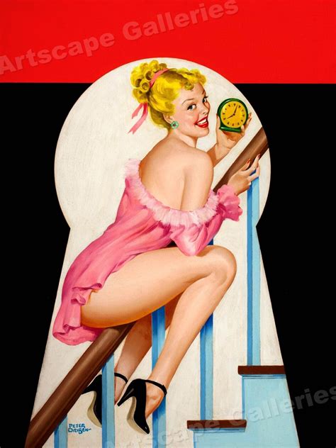 1950s driben classic american pin up poster time for some fun 20x28 ebay