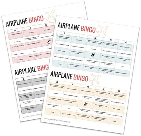 Kids Airplane Activities: Airplane BINGO | Airplane activities, Bingo, Activities