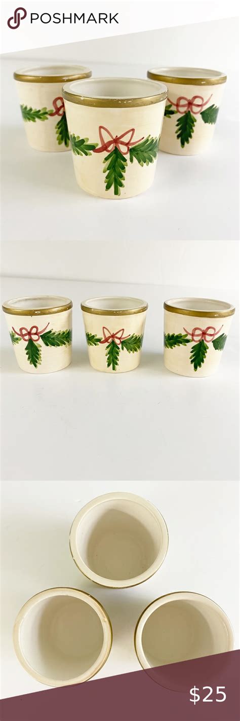 Three Bath And Body Works Votive Candle Holders Votive Candles Votive