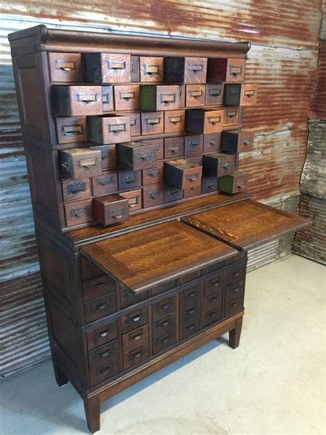 Vintage file cabinet globe wernicke apothecary cabinet clip board rustic decor wood cabinet file cabinet antique furniture office karenschicnshabby. Antique Oak 84 Drawer Globe Wernicke Stacking File Cabinet ...