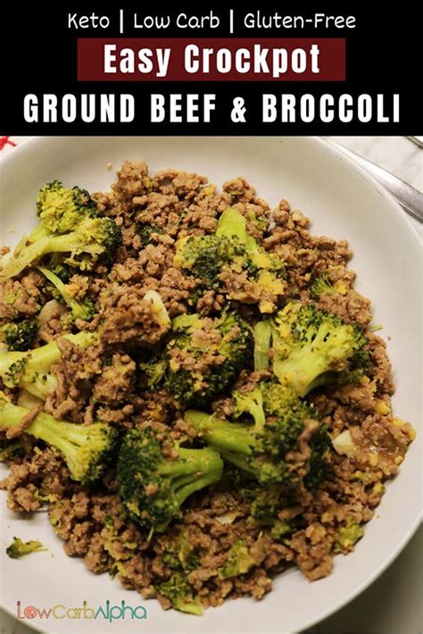 Heat the avocado oil in a skillet or non stick pan and once smoking add in the ground beef. Crockpot Keto Ground Beef & Broccoli | Easy Low Carb ...