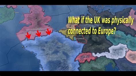 What If Britain Was Connected To Mainland Europe Hoi4 Timelapse
