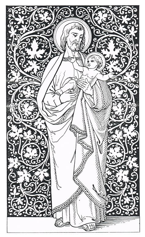 Catholic Line Image114117103576 Woodcut Art