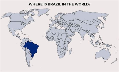 Brazil On Map Of World
