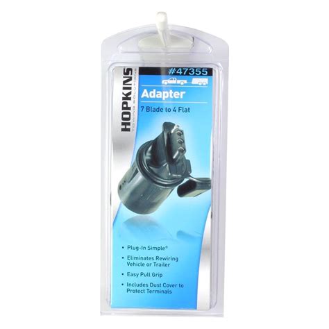 With so many folks renting trailers these days, many people. Hopkins Towing® 47355 - 7-Way RV Blade to 4-Wire Flat Adapter