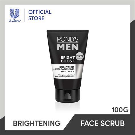 Jual Ponds Men Bright Boost Face Scrub 100g Perawatan Diri Termurah