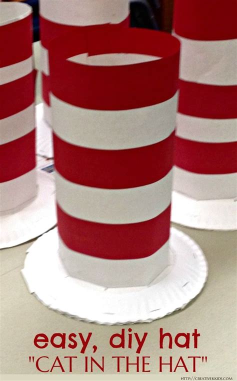 Make A Fun And Easy Diy Cat In The Hat Hat Paper Plates