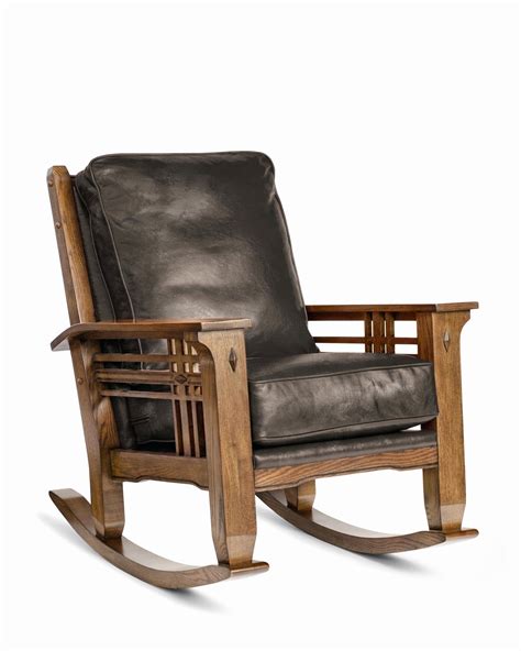 20 Inspirations Faux Leather Upholstered Wooden Rocking Chairs With