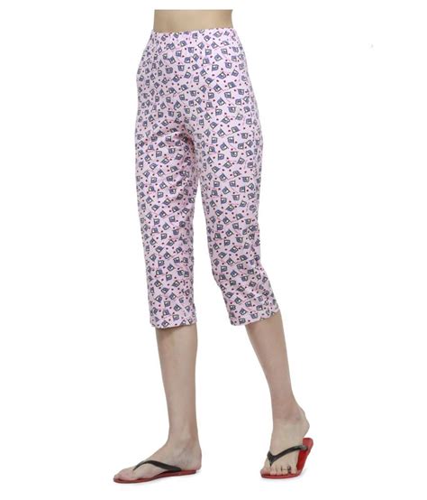 Womens Knit Capri Printedmedium Buy Womens Knit Capri Printed