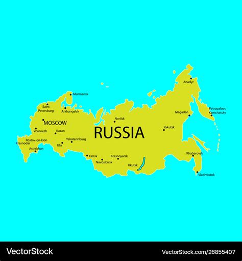 Map Of Major Russian Cities World Map