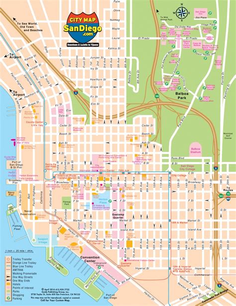 San Diego Tourist Attractions Map