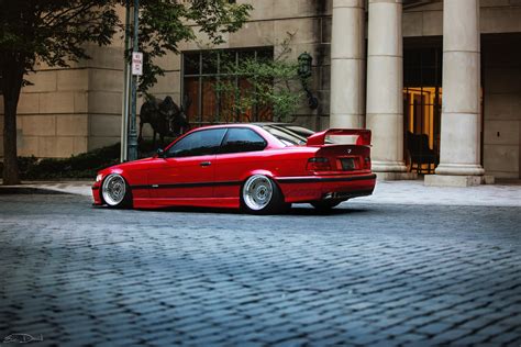Hd Wallpaper Bmw E36 Red Tuning