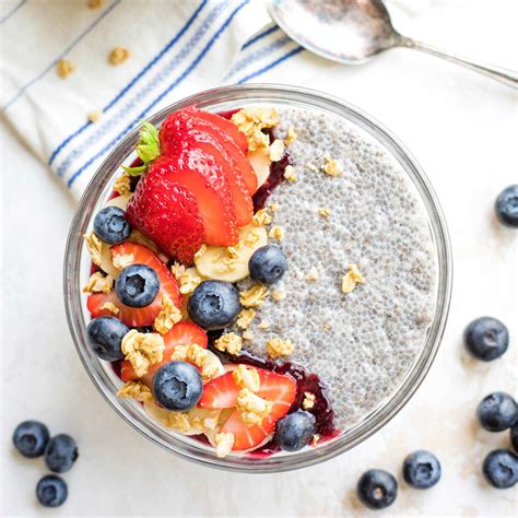 Chia Pudding With Coconut Milk And Berries Two Healthy Kitchens