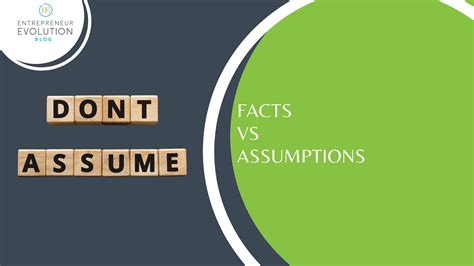 Episode 184 Express Tip 92 Facts Versus Assumption Ievolve Consulting
