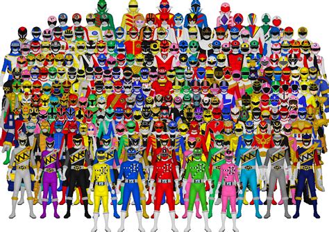 All Of Super Sentai By Taiko554 On Deviantart Power Rangers Megaforce