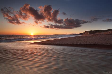 Dorset Sunset At Freshwater Beach Burton Bradstock Flickr