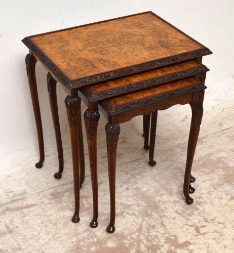 Explore 9 listings for teak nest of tables uk at best prices. Antique Burr Walnut Nest Of Tables | 246114 ...