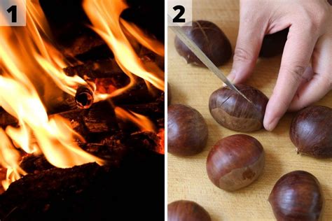 Roasted Chestnuts On An Open Fire How To Peel Chestnuts Easily