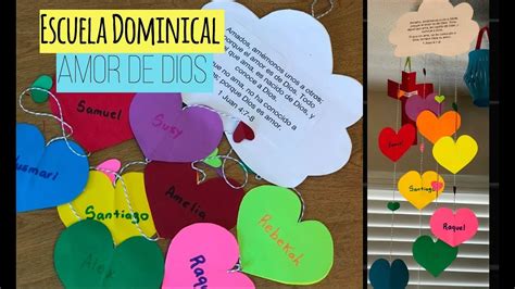 Manualidades Para La Escuela Dominical El Amor De Dios Y Al Pr Jimo Youtube